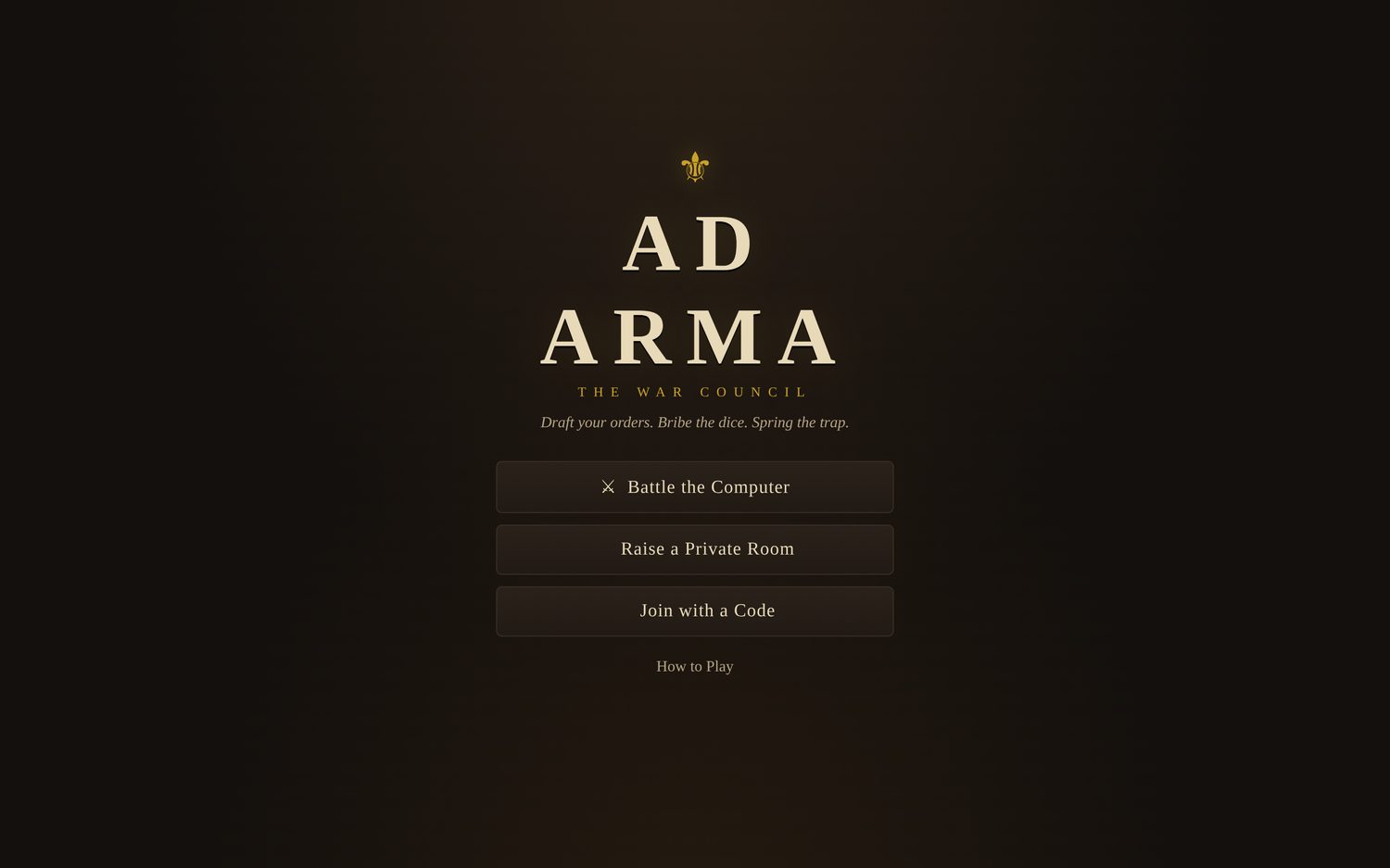 Ad Arma — hex-grid strategy wargame in play
